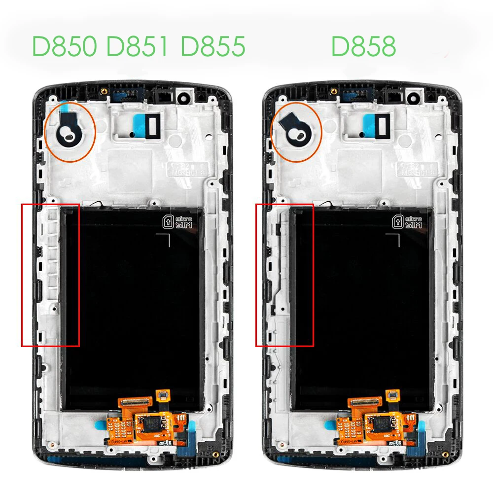 Оригинальный дисплей для мобильного телефона LG G3 D850 D851 D855 VS985 ЖК-панель с