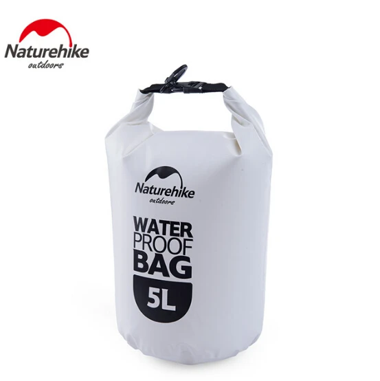 White 5L Naturehike водонепроницаемые сумки, уличные ультралегкие походные сухие органайзеры, сумки для плавания - Цвет: White 5L
