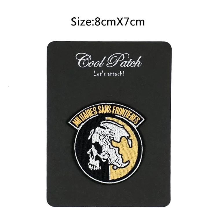 Металлическое снаряжение для военных игр нашивка с вышитым логотипом по мотивам