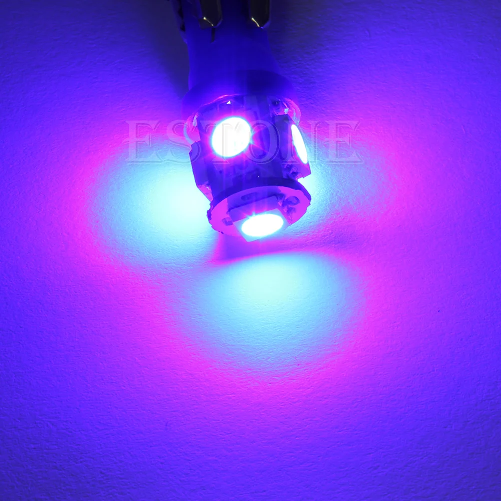 Новый 1 шт. T10 5 светодиодный 5050 SMD 194 168 W5W синий светильник на танкетке