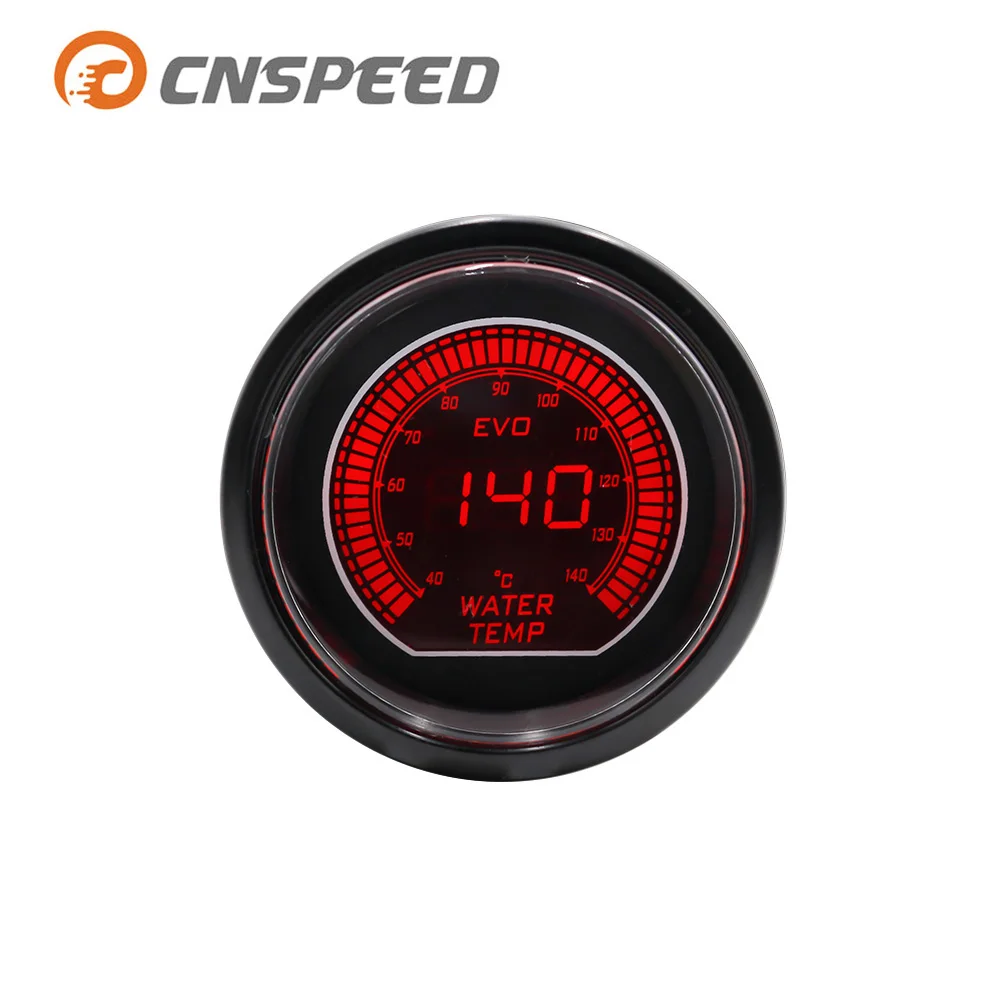 CNSPEED 52 мм 2 дюймовый EVO LCD красный/синий светодиодный измеритель температуры воды с