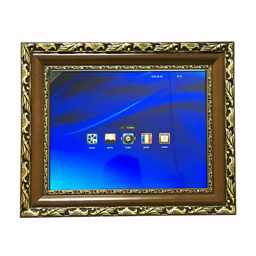 Электронная цифровая фоторамка HD со светодиодсветодиодный подсветкой 14 дюймов