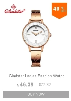 Gladster Роскошные брендовые Короткие квадратные женские часы водонепроницаемые женские кварцевые часы модные повседневные аналоговые женские наручные часы