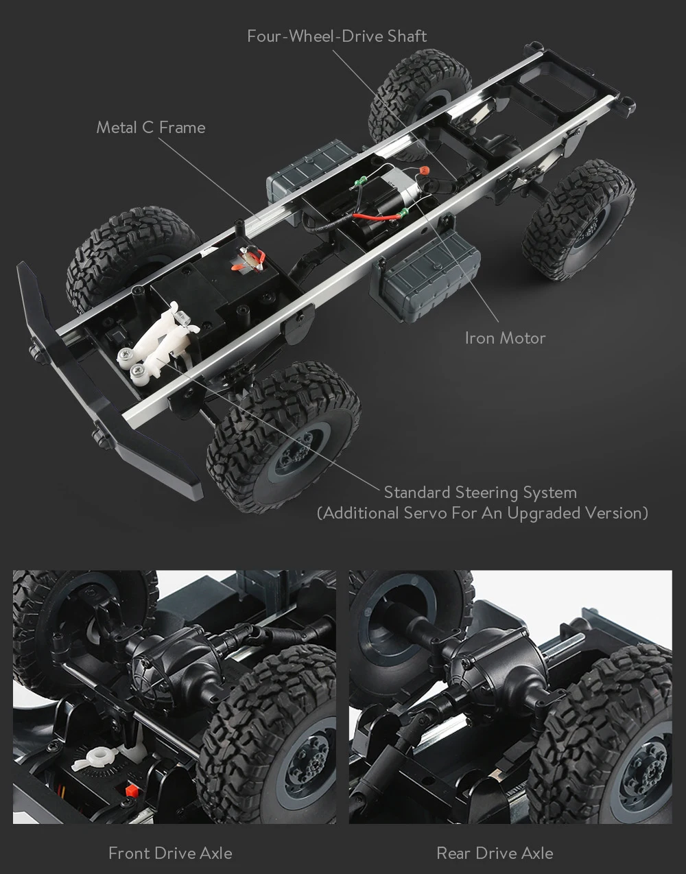 JJRC Q61 RC грузовик 1:16 2,4G машина на дистанционном управлении автомобиль 4WD гусеничный внедорожник военный RTR пульт дистанционного управления автомобиль игрушки для детей