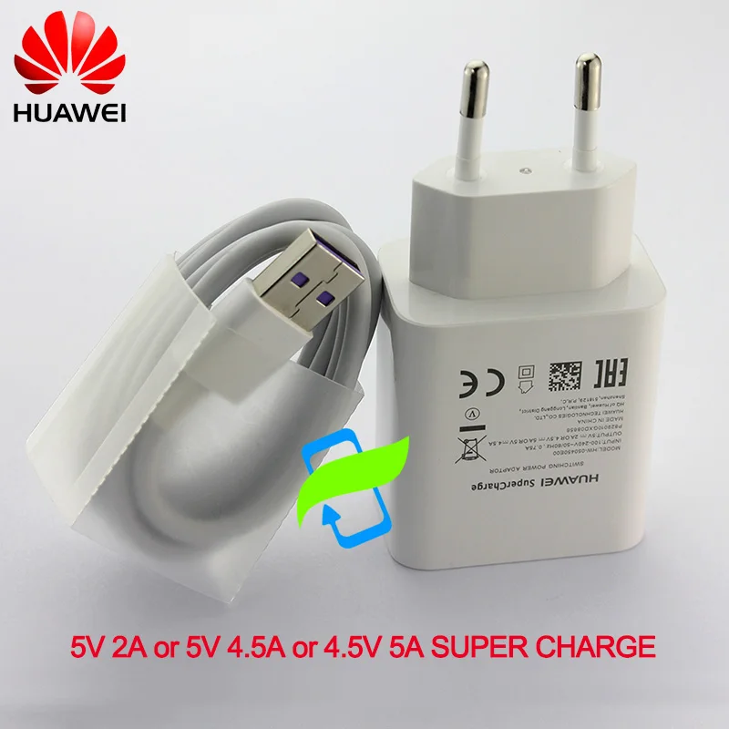 Оригинальное настенное быстрое зарядное устройство Huawei P30 с суперзарядкой
