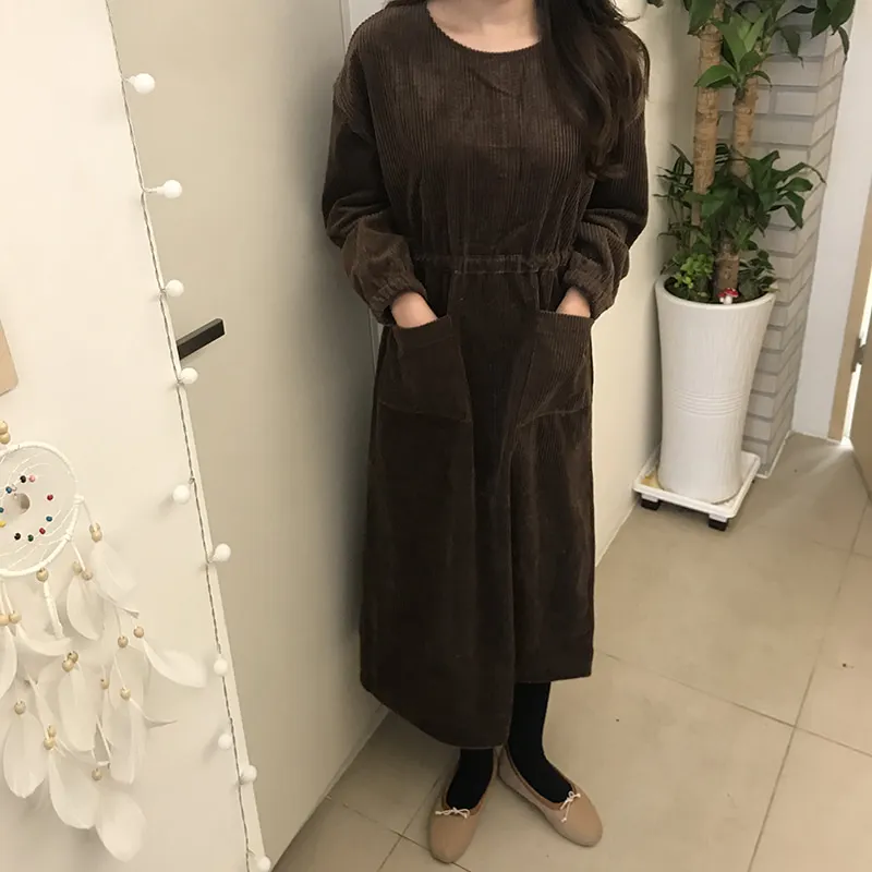 Для женщин платья Chic Lady каваи милый шнурок тонкий вельвет платье Ins Ulzzang Harajuku панк