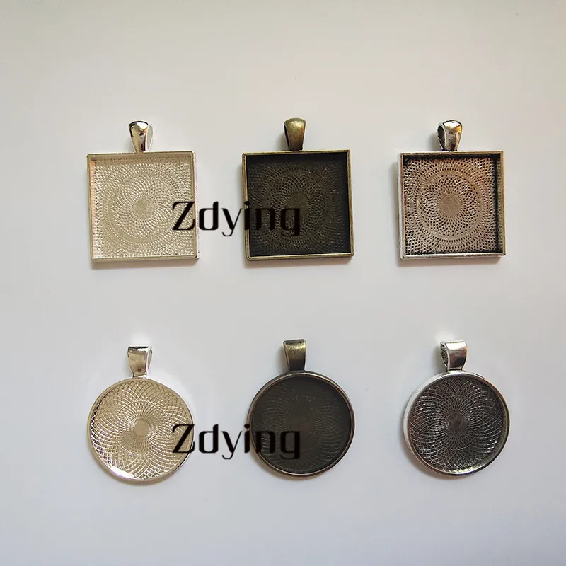 Основание для ожерелья брелока ювелирных изделий 25 мм/лот|Ювелирная фурнитура и