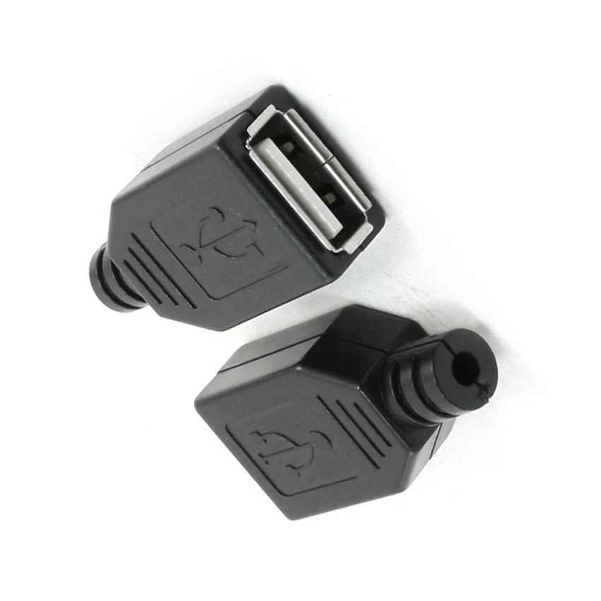 Черный пластиковый цветной дизайн USB 2 0 разъем адаптер 4 шт.| |