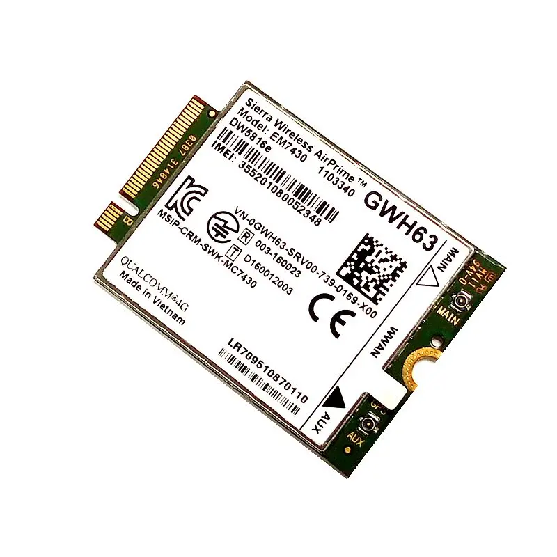 EM7430 sierra wireless FDD/TDD LTE Cat6 GOBI6000 Dell Latitude 7280 7285 7290 7389 7390 7480 7490 E7470 300M 4G модуль |