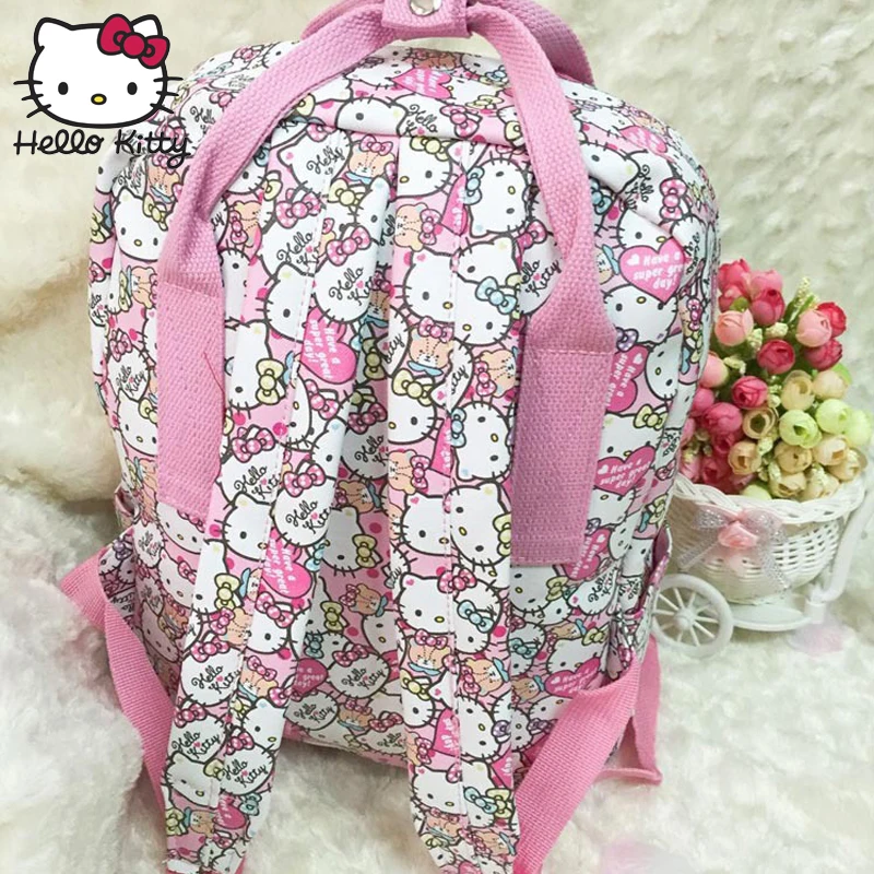 Милая мультяшная сумка hello kitty, модная женская сумка на одно плечо, водонепроницаемая Диагональная Сумка, милый школьный рюкзак для девочек, плюшевый рюкзак на плечо