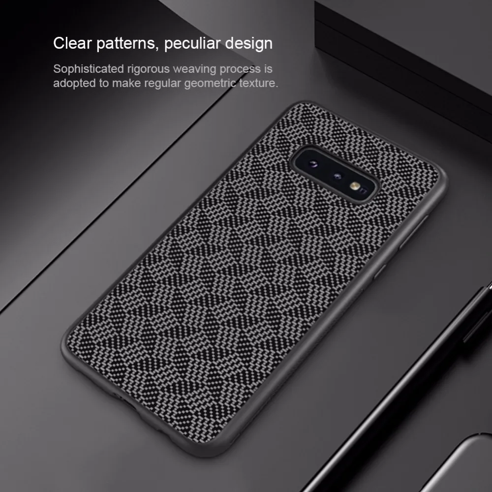 Чехол для samsung Galaxy S10e NILLKIN клетчатый чехол из синтетического волокна для телефона бампер чехол для samsung Galaxy S10e с розничной упаковкой