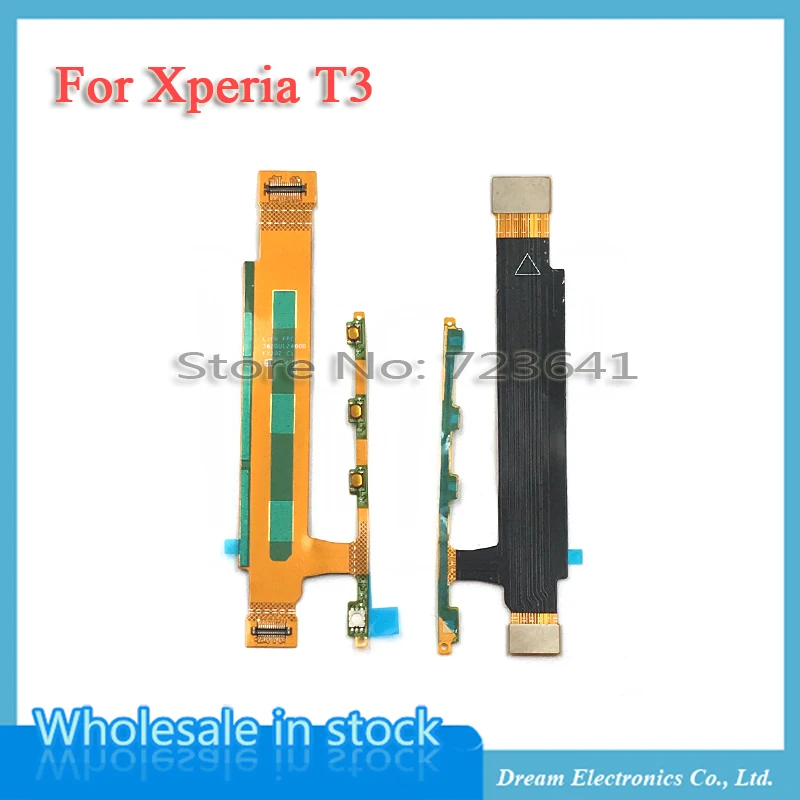 

Mxhopic 10 шт./лот переключатель включения/выключения питания гибкий кабель кнопки камеры гибкий кабель для Sony Xperia T3 запасные части
