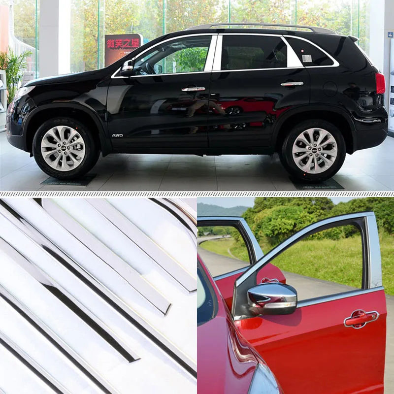 Комплект оконные стойки подоконник Формовочная обшивка точно подходит для Kia