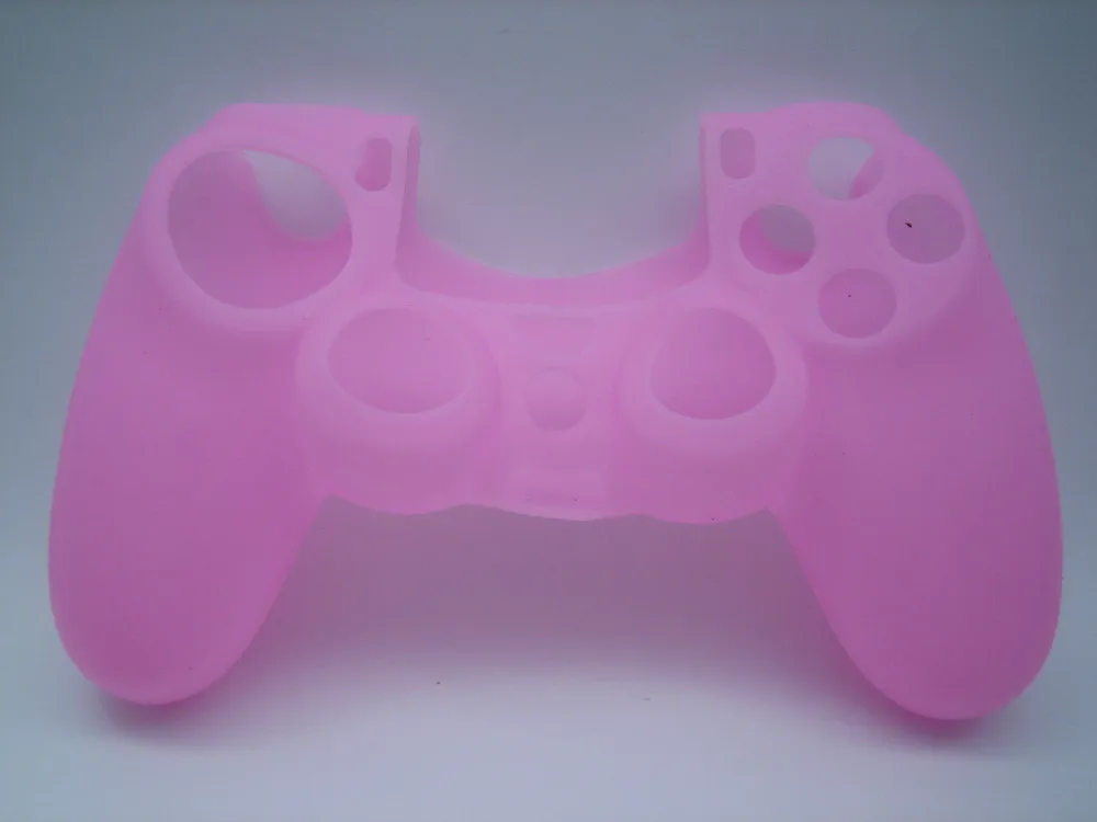 pink color Soft Silicone Rubber Gel Skin Case Cover for Sony PlayStation 4 PS4 Controller