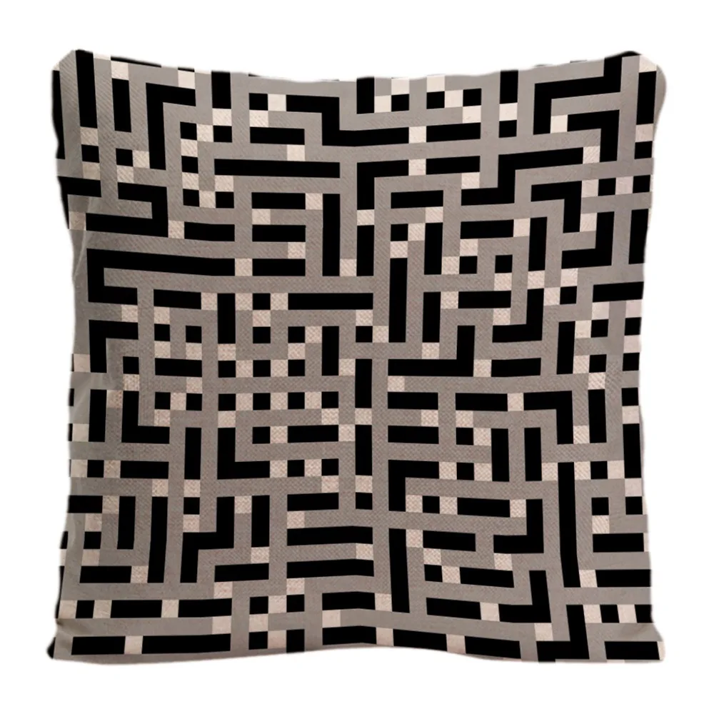 Чехол для подушки с геометрическим рисунком декоративные наволочки автомобиля