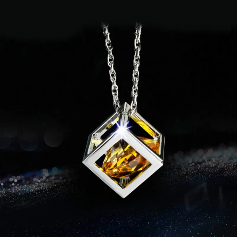 Автомобильный подвесной мини-куб с цепочкой блестящие украшения подвесное