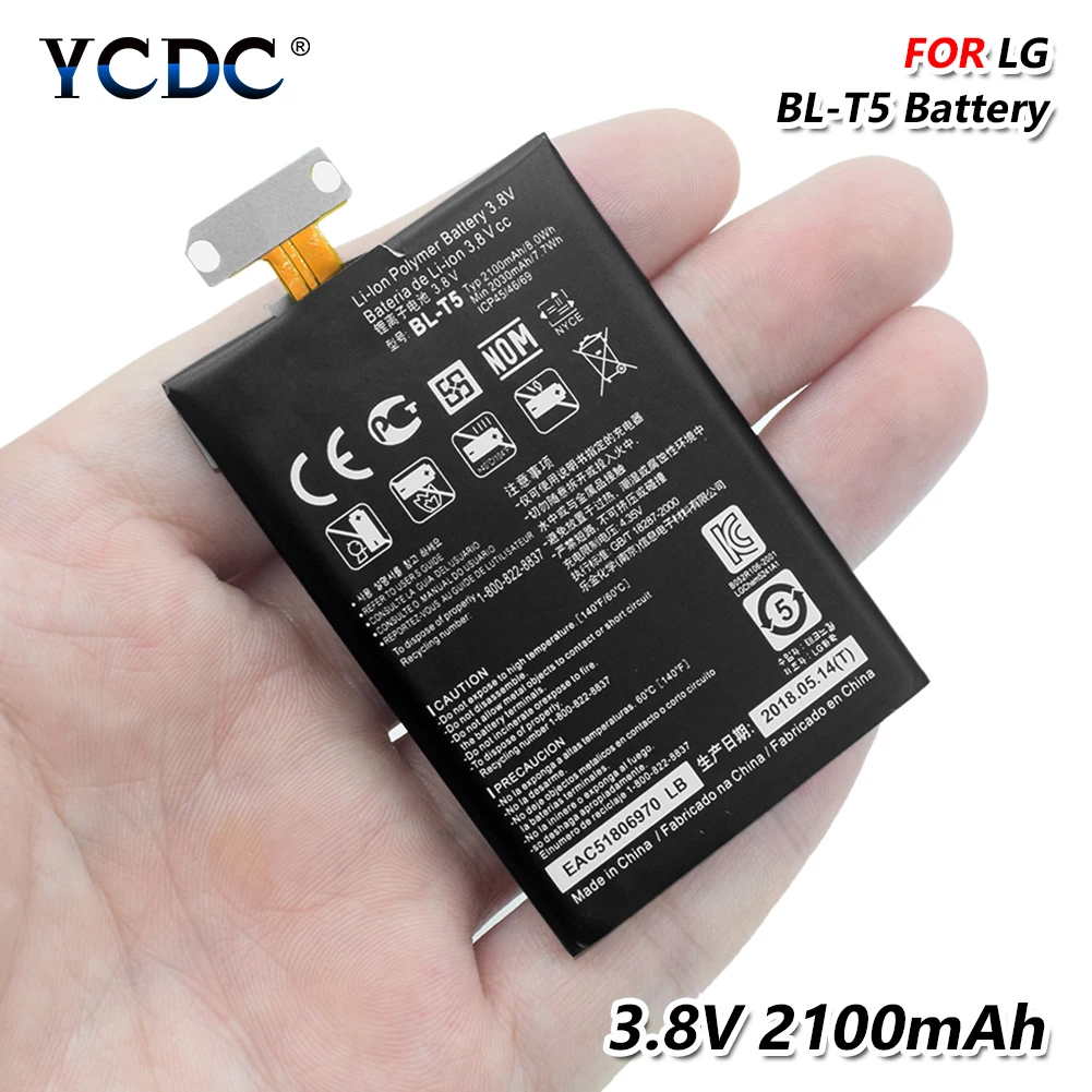 3 8 V 2100mAh BL T5 батарея для LG Nexus 4 E960 Optimus G E970 E973 F180 LS970 перезаряжаемая замена Смарт