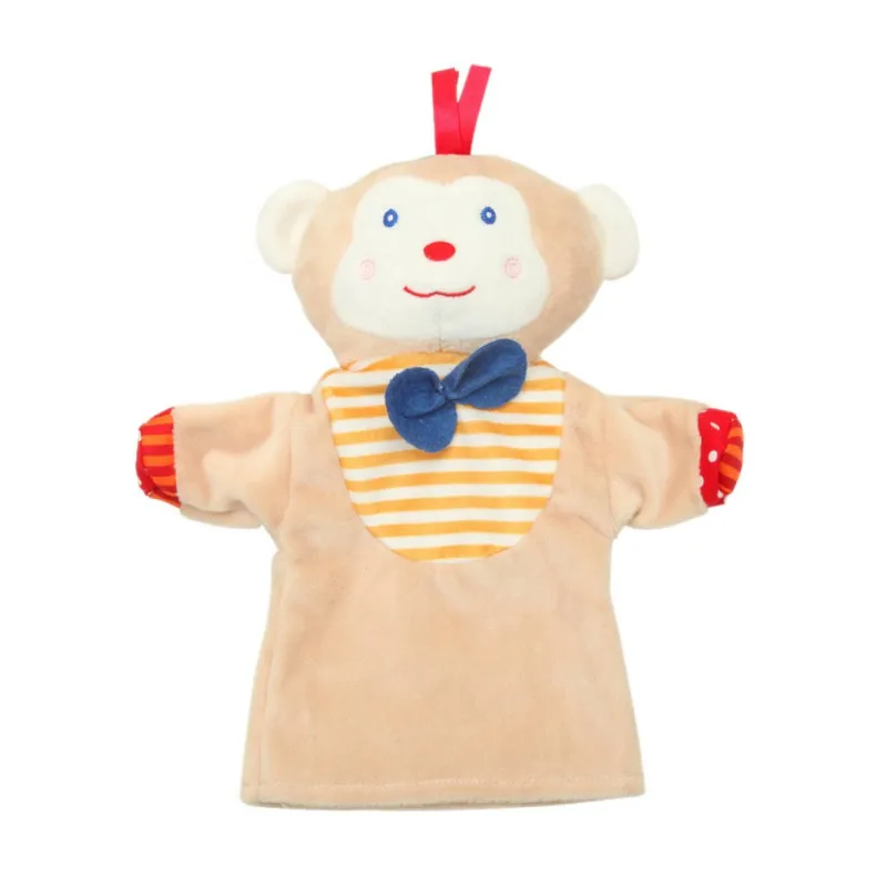 Ручной кукольный обезьяна утка помощник милый хороший детский сад ToysBaby Finger история кукла животных игрушечные лошадки лягушка дети