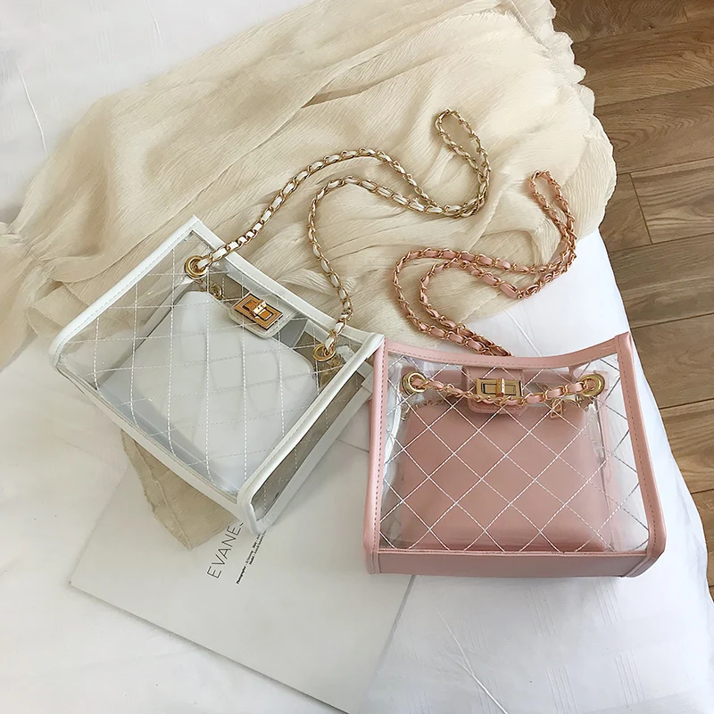 Sac сумка женская сумка прозрачная сумка из ПВХ конфетного цвета сумка дизайнерские кошельки, через плечо Bolsa