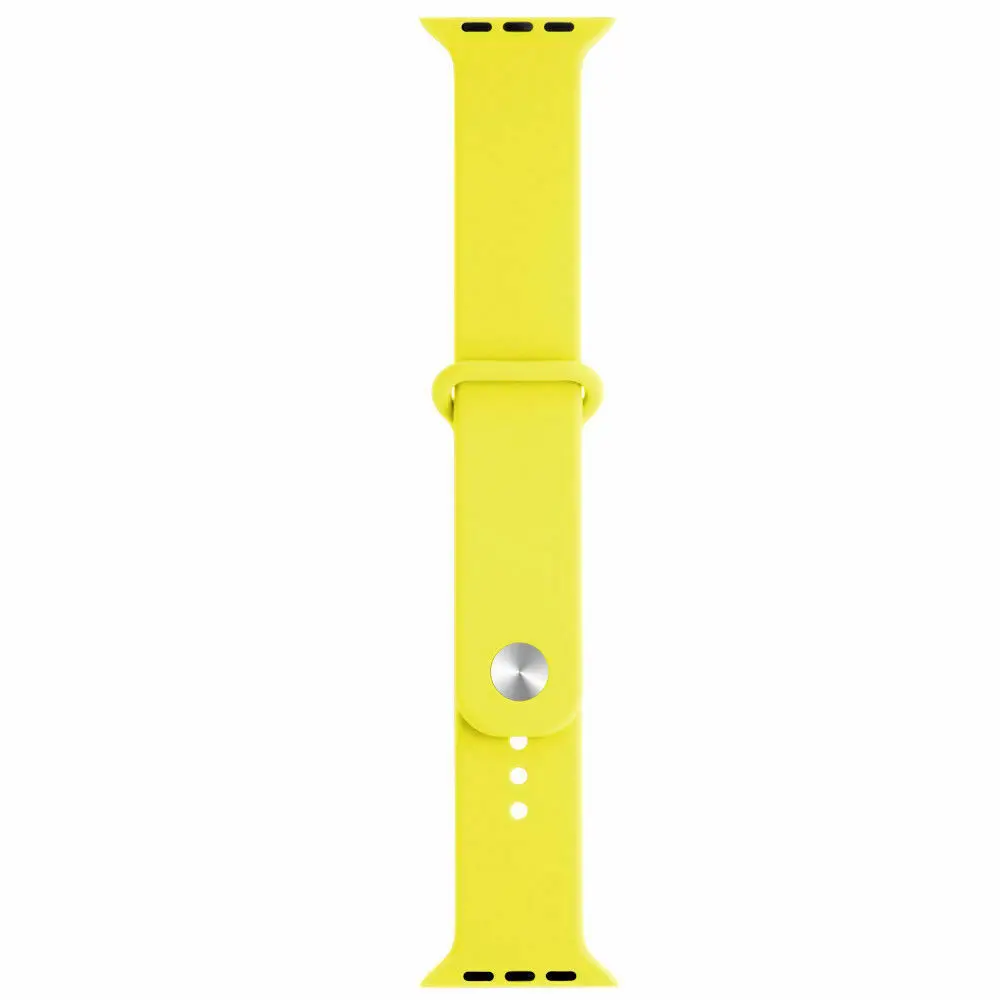 Силиконовые часы 12 видов цветов ремешок для Apple Watch 4/3/2/1 серии замена Смарт 38 мм 42