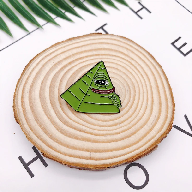 Эмалированная брошь Pepe The Frog из креативного мультфильма животное лягушка
