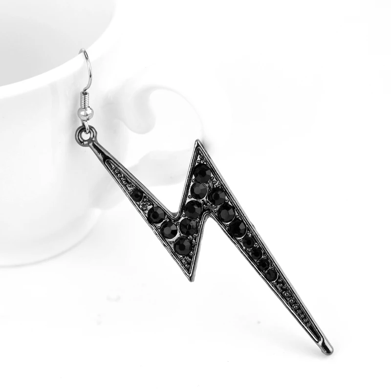 Новый дизайн модные Гипербола панк Стиль геометрический вспышка молнии с