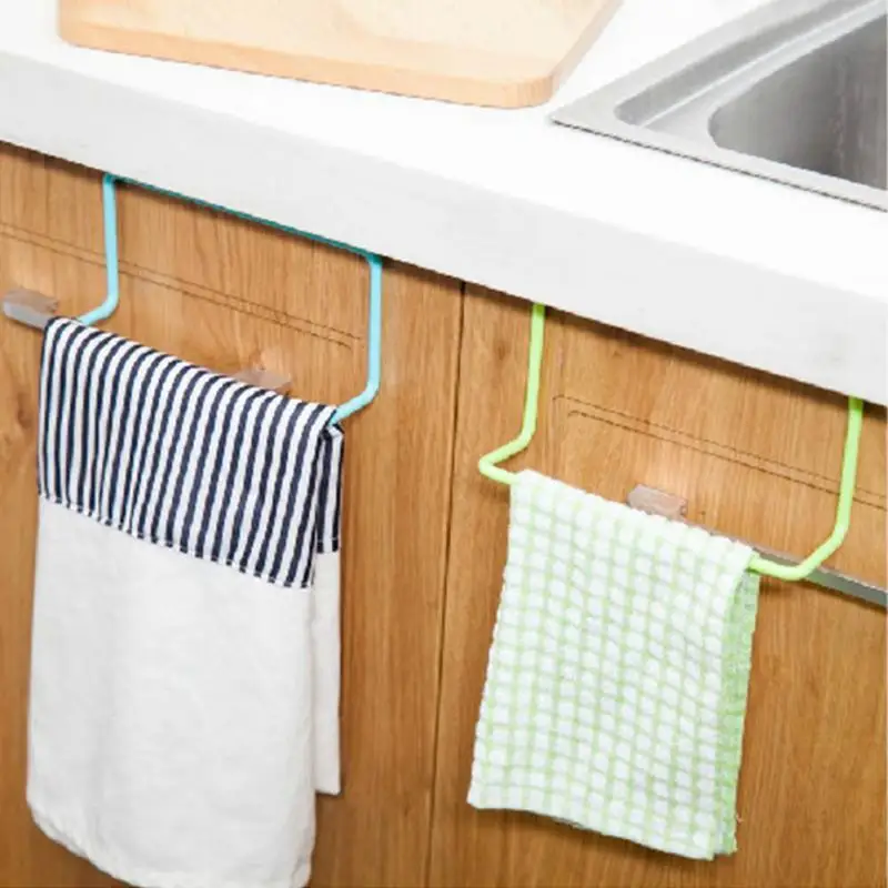 

Towel Rack Hanging Holder Organizer Bathroom Kitchen Cabinet Cupboard Holder Kitchen accessories