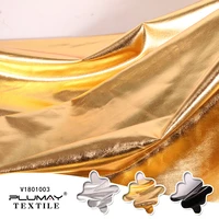 new arrival polyester hot stamping gold foil print full bronze fabric for sportswear by half12 yard