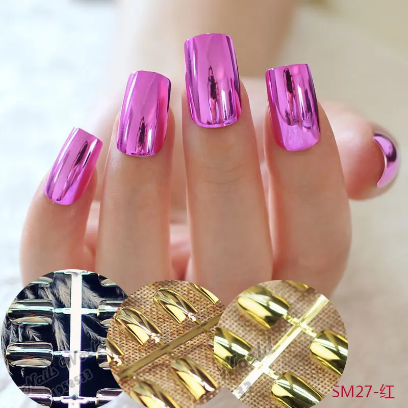 12 дополнительных металлических акриловых наконечников для ногтей макияжа на