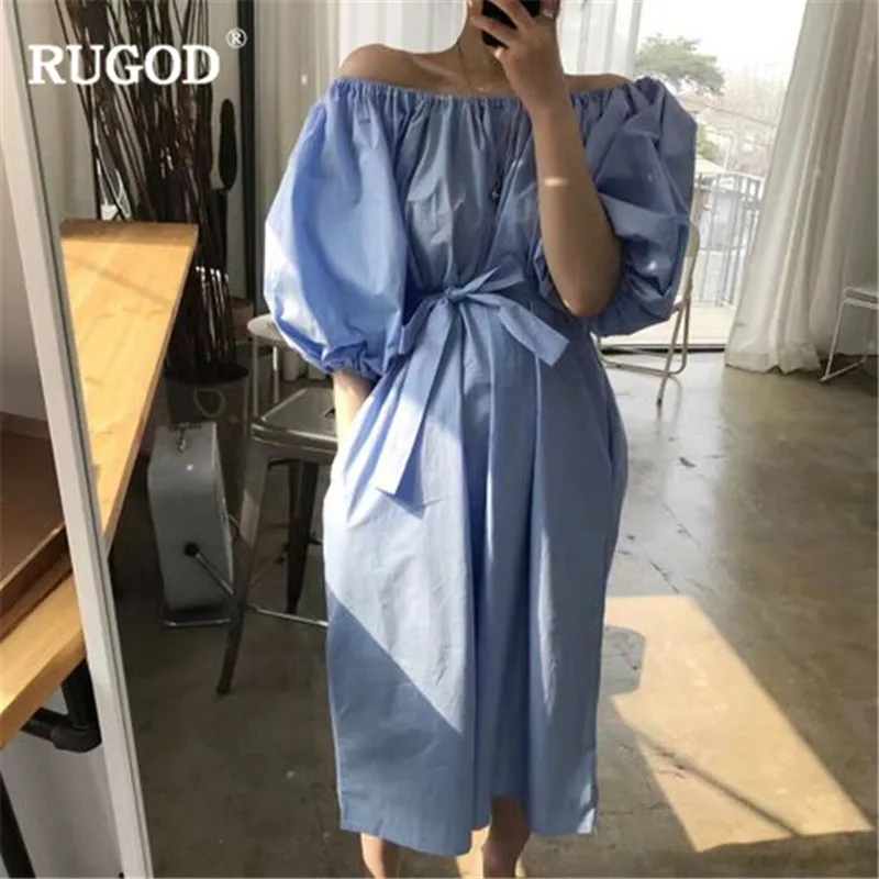 Женское платье с коротким рукавом RUGOD однотонное Плиссированное Повседневное до