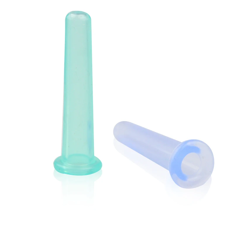 Баночный массажер силиконовый вакуумный для ухода за кожей вокруг глаз и лица