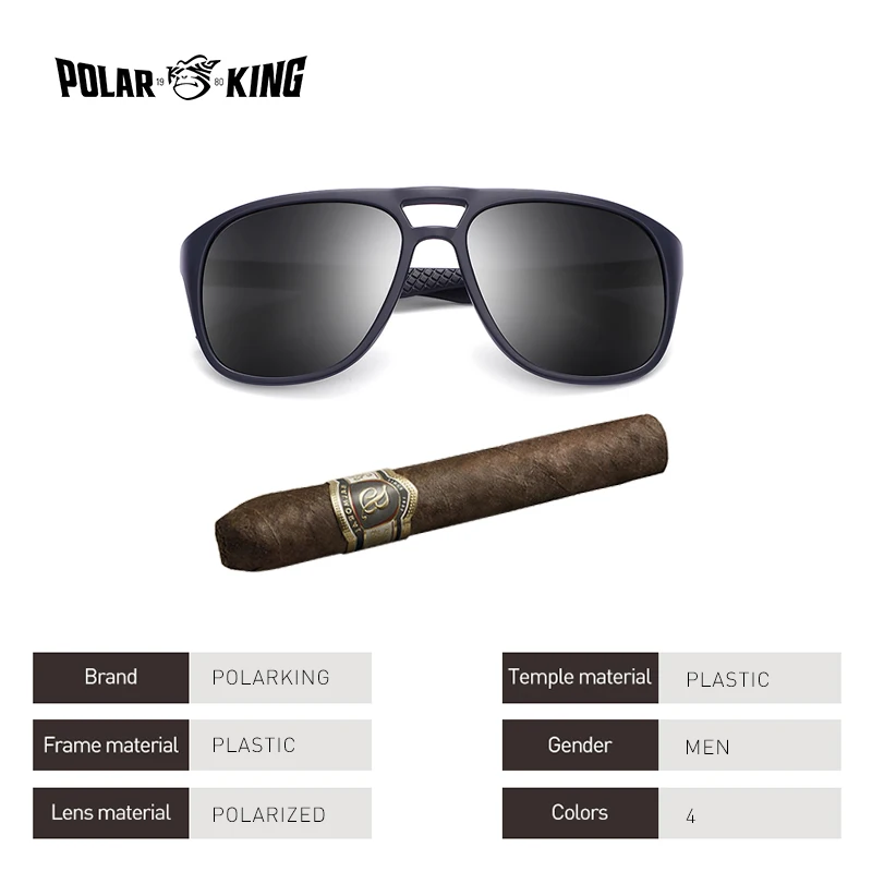 POLARKING Марка Vintage Поляризованные Мужские Солнцезащитные Очки Для Вождения Площади