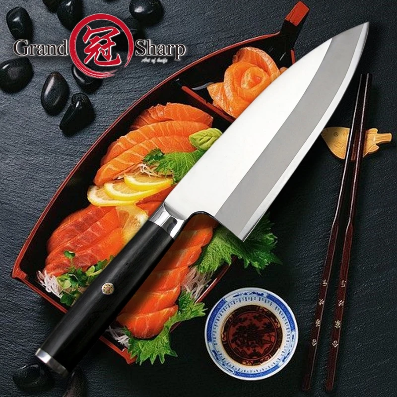 Качественный японский нож Kitch Sashimi янагиба 8 2 &quotфиле ножи суши Германия 70Cr15MoV
