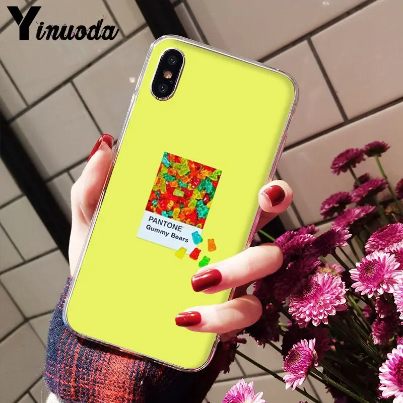 Yinuoda Pantone Мягкий силиконовый чехол для телефона из ТПУ ярких цветов Apple iPhone 8 7 6 6S Plus