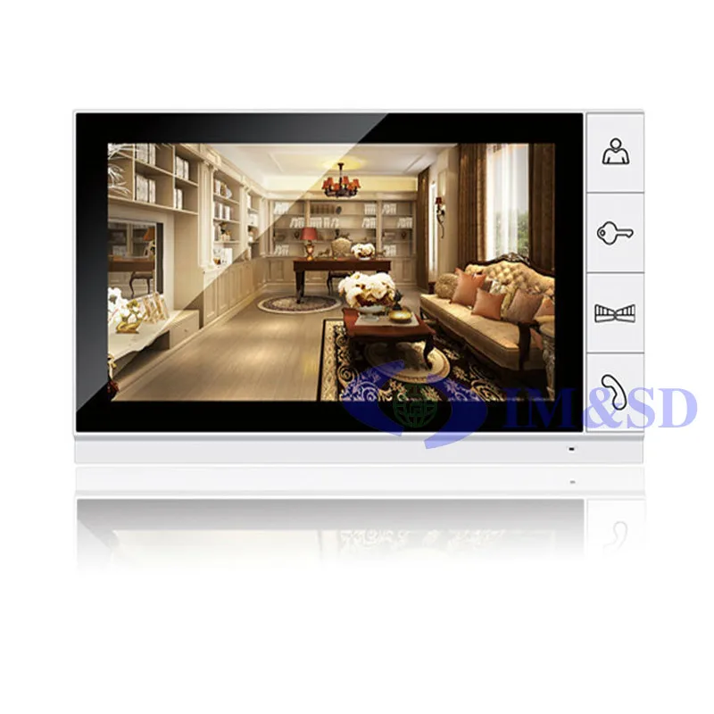 " дюймовый цветной цифровой экран TFT 800x480 ЖК-широкоформатный монитор для видеодомофона дверной звонок Система внутренней связи Поддержка SD карты