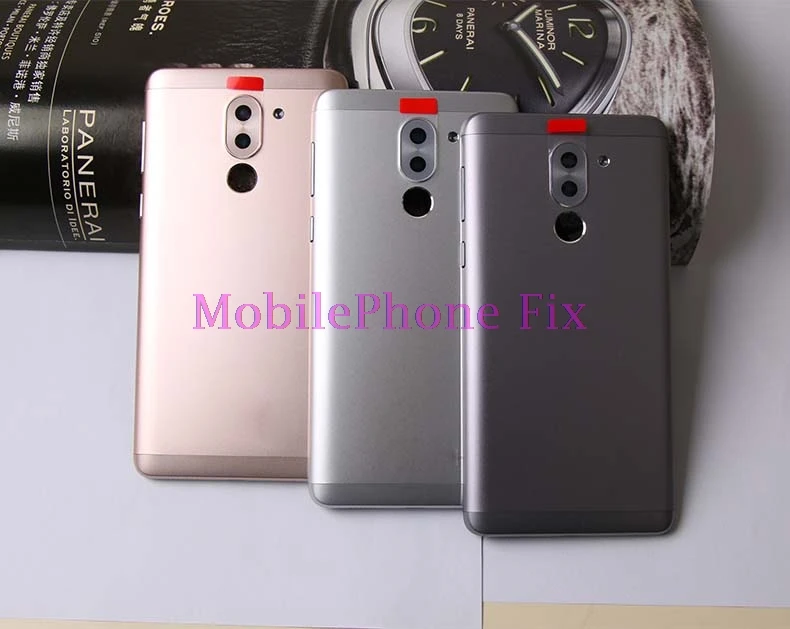 Оригинальная задняя крышка батарейного отсека для huawei Honor 6X, mate 9 Lite, GR5 Боковая кнопка+ Задняя крышка объектива камеры