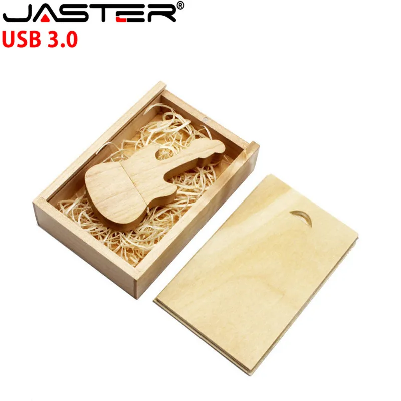 JASTER USB 3,0 логотип клиента деревянная гитара скрипка usb+ коробка USB флэш-накопитель подарок 4 ГБ 8 ГБ 16 ГБ 32 ГБ 64 ГБ(более 10 шт. бесплатный логотип