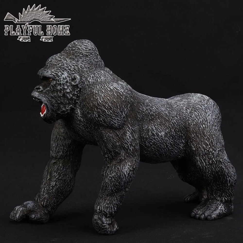 Товары сертифицированные вручную Модель King Kong мягкая ПВХ чучела 3D аниме животные