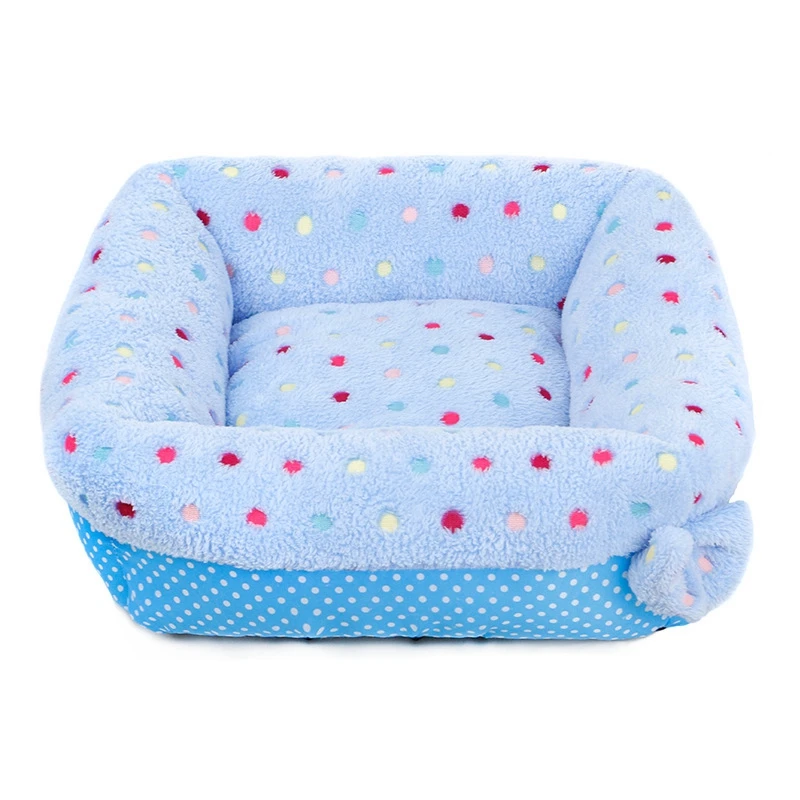 Зимняя одежда для собак кроватка из мягкого флиса ПЭТ одеяло кошачий подстилка