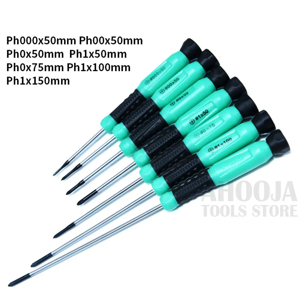 Pro'sKit Многофункциональный щелевой Phillips Ремонт Открытые Инструменты Отвертки для iPhone samsung Galaxy DIY телефон часы игрушка - Цвет: 7PCS