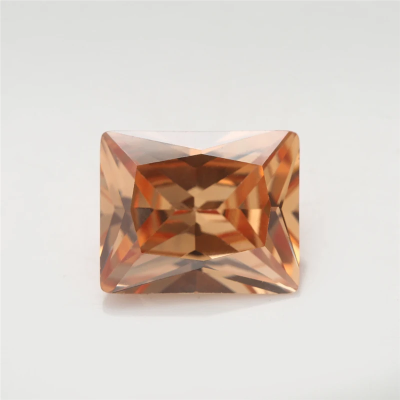 Прямоугольная форма 5А цвета шампанского 2x3-10x12mm CZ камень искусственные камни
