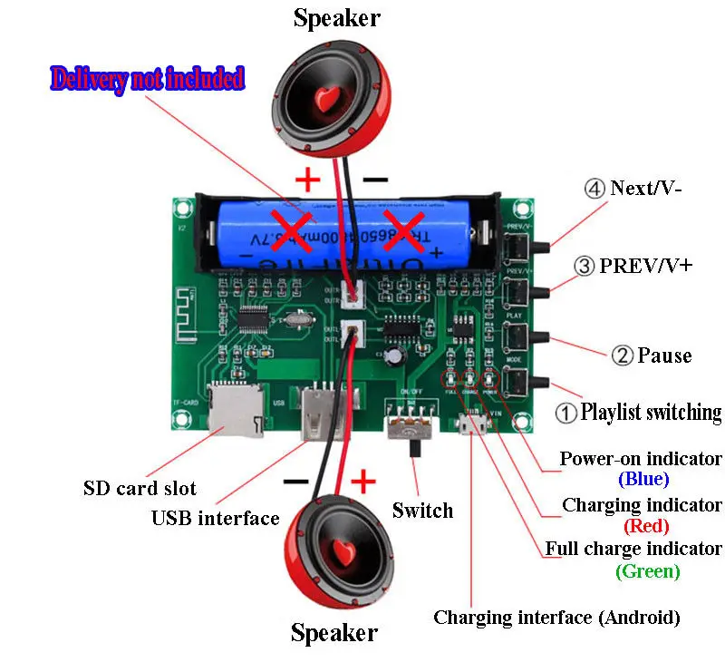 PAM8403 5 Вт+ 5 Вт Цифровой Bluetooth ресивер стерео аудио усилитель мощности плата 2 канала AMP 5 В DC микро вход