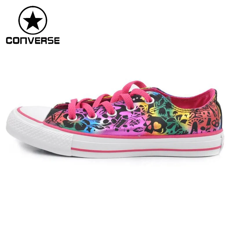 Оригинальные женские парусиновые Кроссовки Converse обувь для