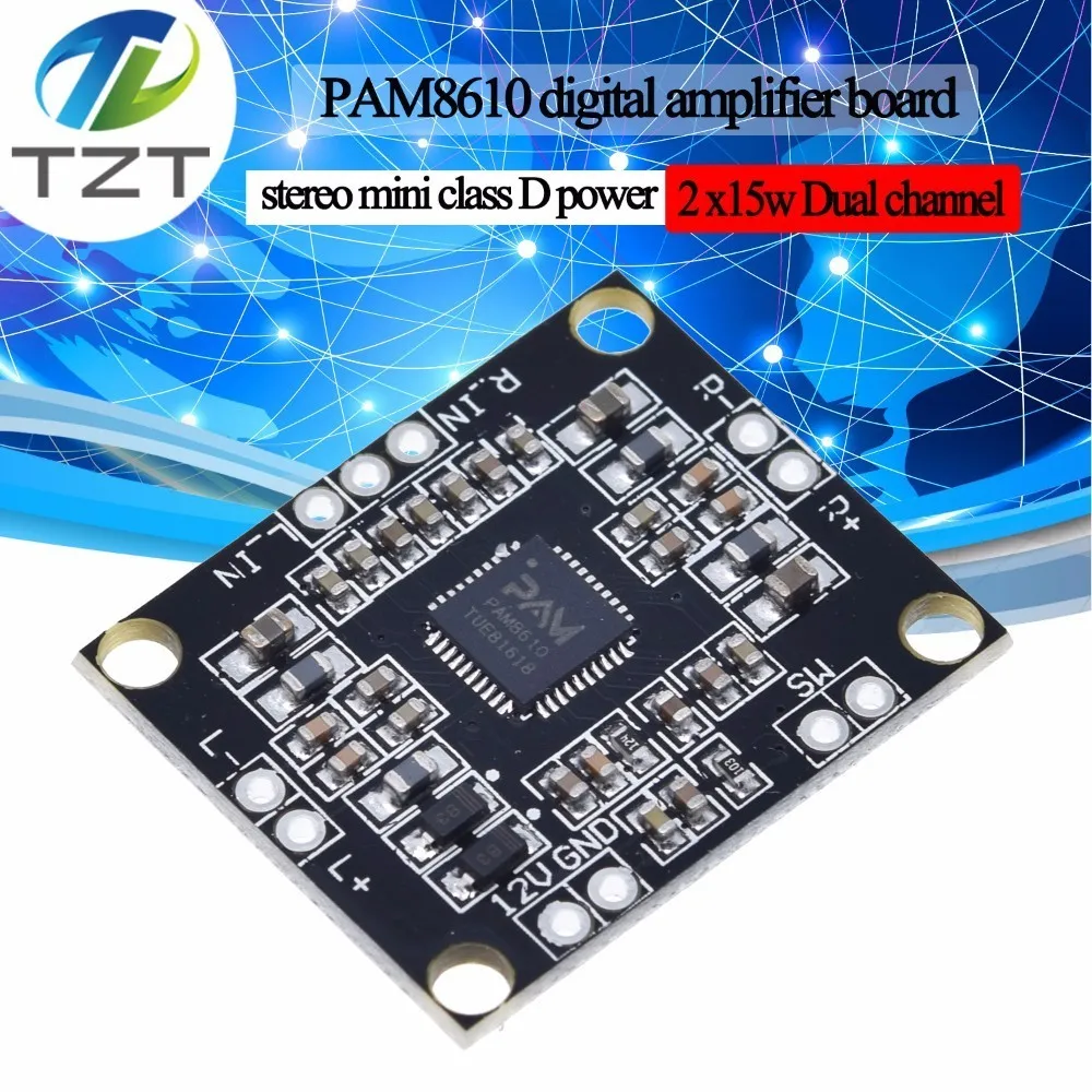 PAM8610 цифровой усилитель мощности 2x15 Вт двухканальный стерео мини-усилитель мощности класса D