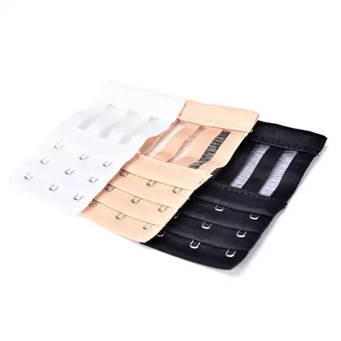 Women 3 Rows 3Hooks Bra Extender Extension Clip On Strap Bra Lengthened Buckle Adjustable Buckles Bra Clasp