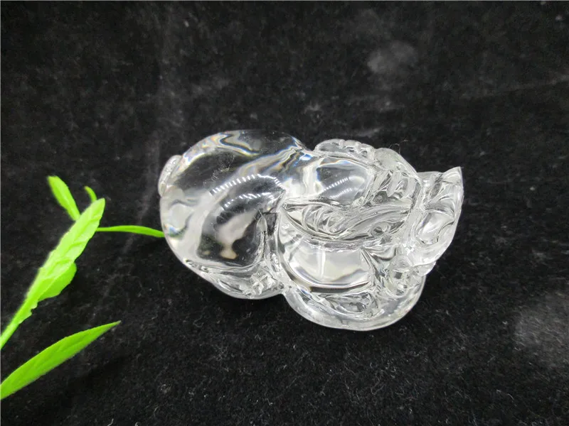 Natural White Crytal Pixiu Crafts Lucky Feng Shui Home Decoration Room Office Desk Ornaments | Дом и сад
