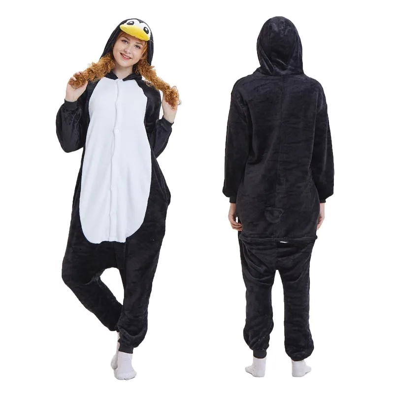Взрослых Комбинезоны пижамы животных Костюм Хэллоуин Косплэй Для женщин Мужчин
