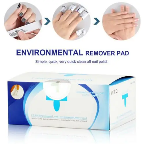 200X Gel Nail Polish Removers Wraps Soak Off Art Cleaner Acetone Pads |