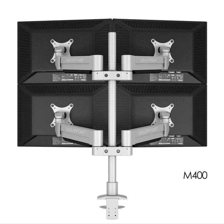 Dsupport M400 Настольный четырехъядерный держатель монитора поддержка алюминиевого