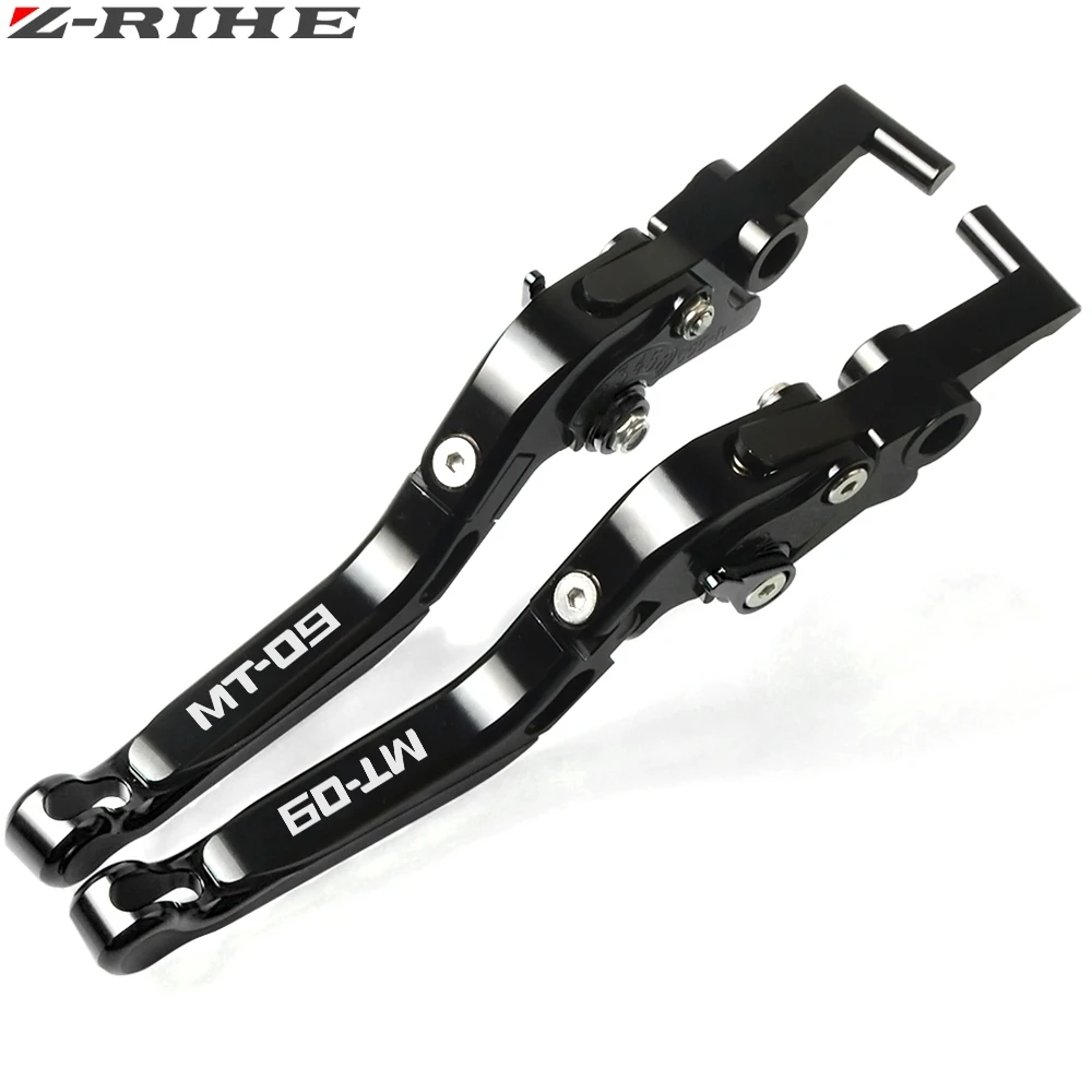 BKBKBKBK CNC аксессуары для мотоциклов MT-09 тормоза рычаги сцепления для YAMAHA MT 09 MT09 tractracer/SR - Цвет: BKBKBKBK